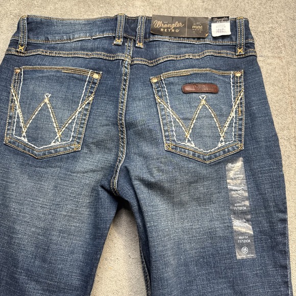 Wrangler Retro Bootcut Jeans Women's‎ 11x34 Western Mid Rise Stretch Denim - Picture 9 of 12